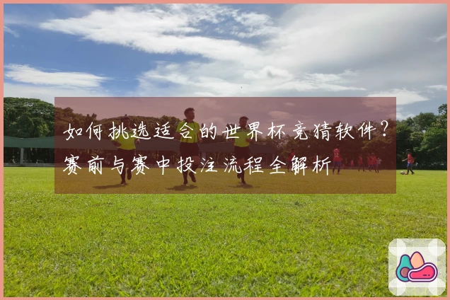 如何挑选适合的世界杯竞猜软件？赛前与赛中投注流程全解析
